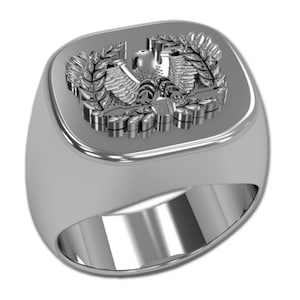 Mens Warrant Officer Badge Ring