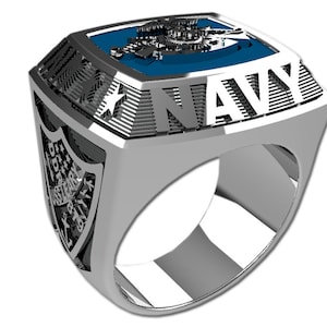 US NAVY Mens Ring - Championship Style II