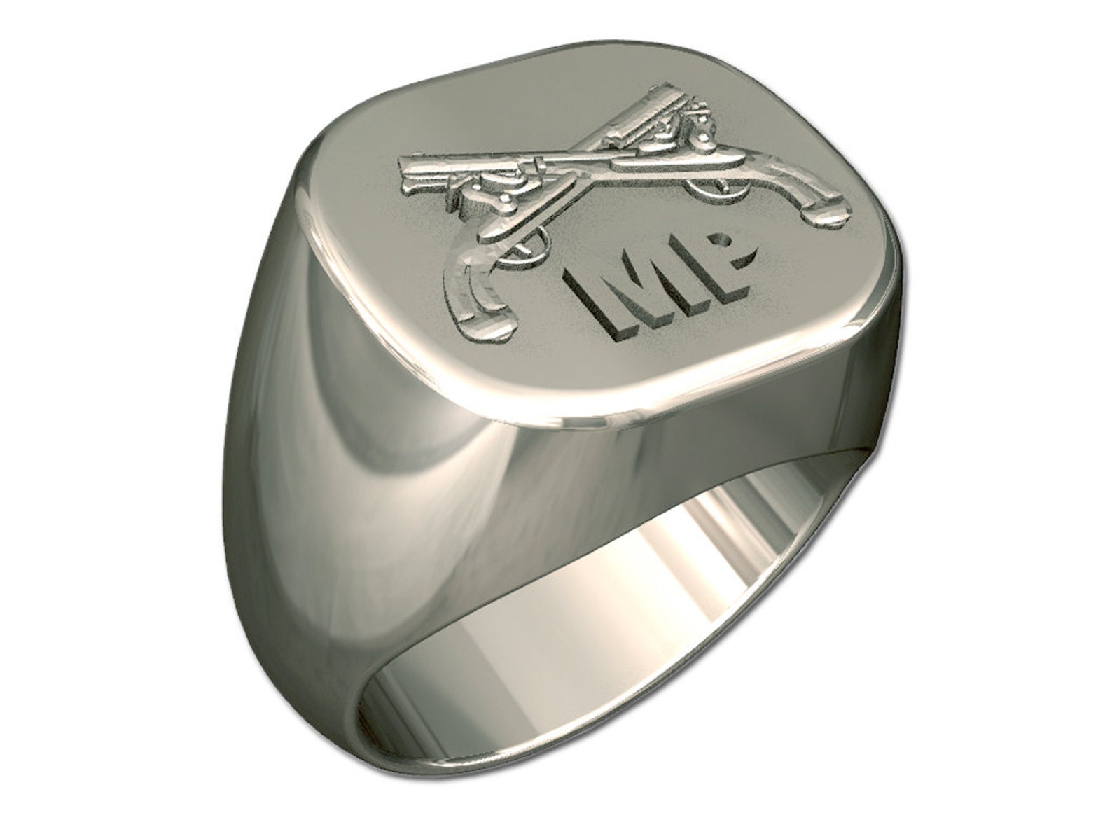 Mens Army Military Police Ring Etsy