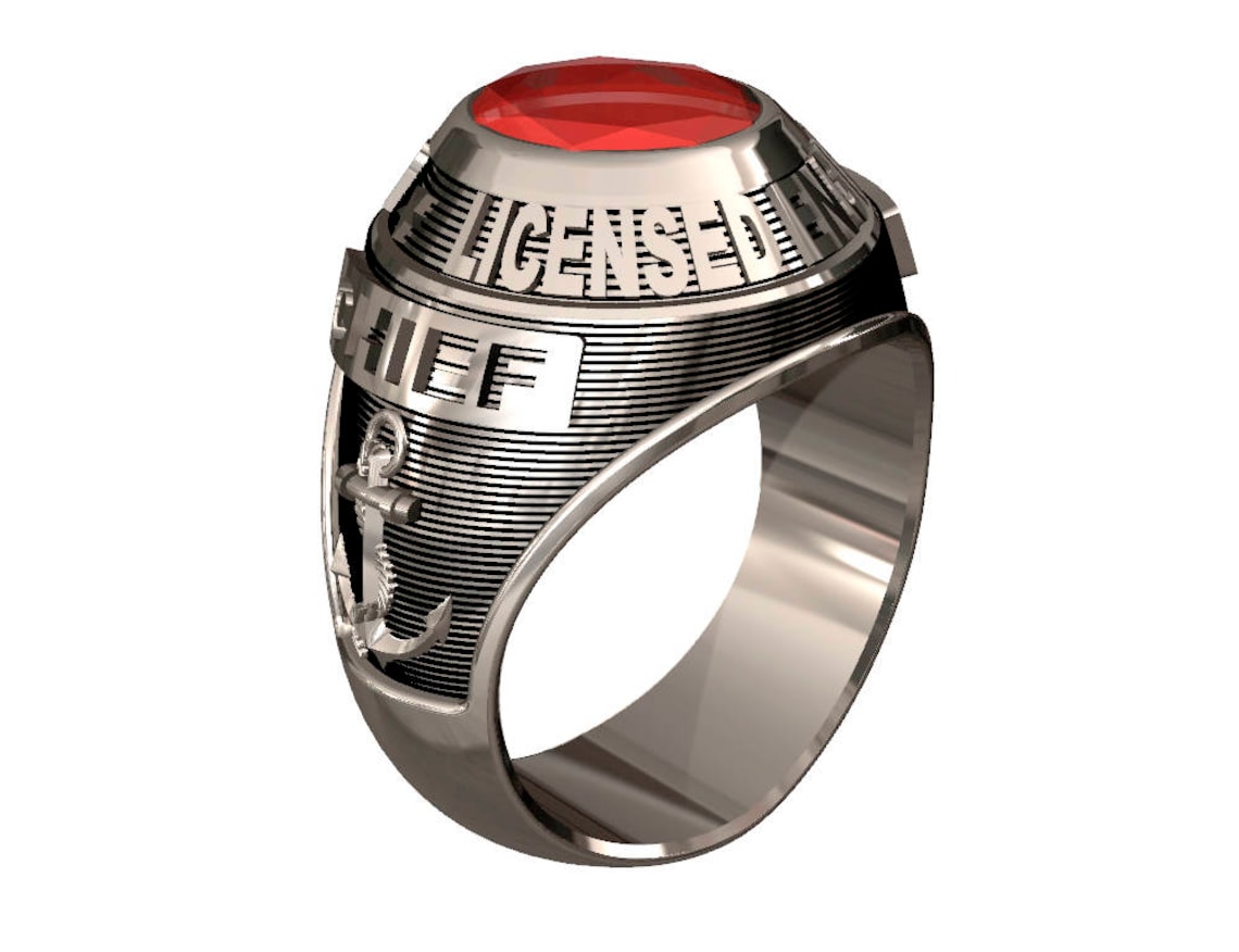 USCG Licensed Engineers Ring Etsy