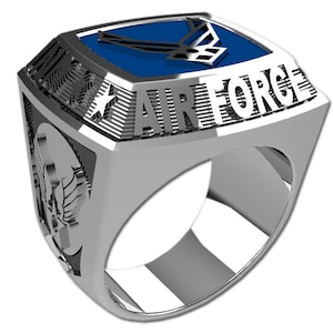 US Air Force Mens Ring - Championship Style II