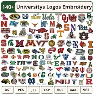 140 universitetslogotyper broderipaket universitetslogotyper broderi anpassad logotyp broderi trendiga digitaliserade designfiler 5+ storlekar direkt nedladdning