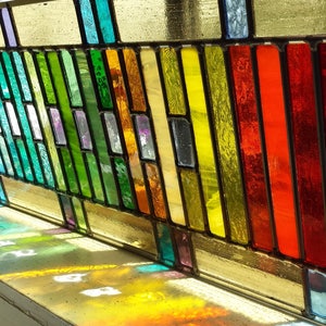 Stained Glass Rainbow Window Set of 2