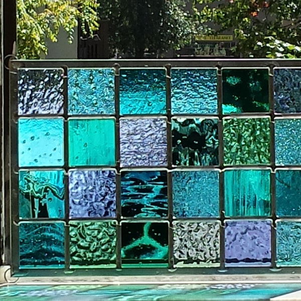 Stained Glass Modern Ocean