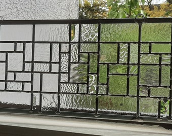 Stained Glass Clear Panel Modern