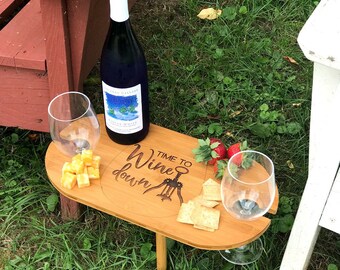 Engraved Wine and Cheese Tray | Wine Lover Gift | Gift for Couple | Custom Serving Tray | 5th Anniversary Gift | Newlywed Gift | Chef Gift