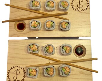 Sushi Tray | Sushi Serving Tray | Sushi Serving Plate | Sushi Platter | Cheese Tray | Serving Board | Wooden Tray | Sushi Gift | Foodie Gift