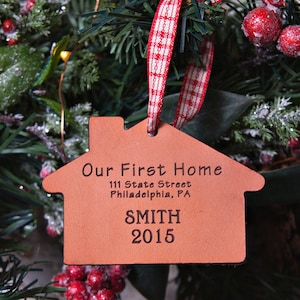 New Home Ornament First Home Ornament New House Gift Housewarming Gift First House Gift Realtor Gift image 1