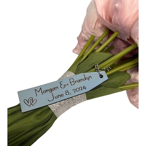 Something Blue Bridal Bouquet Charm - Wedding Gift for Bride, Something Blue Before I Do, Bridal Shower Keepsake