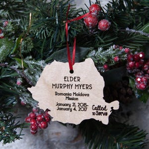 Missionary Christmas Ornament- LDS &#39;Called to Serve&#39; - Elder & Sister
