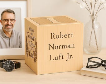 Personalized Maple Cremation Urn: Handcrafted Wooden Memorial Keepsake