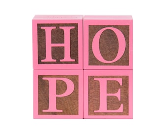 Personalized Wooden Name Blocks: Engraved ABC Nursery Decor