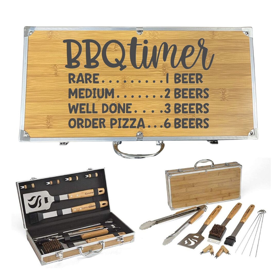 BBQ Set, BBQ Grill Tool Set, Personalized Barbecue Set, Grilling Tools