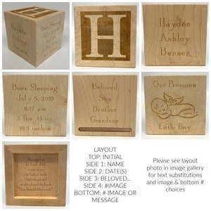 Cremation Urn Memorial Keepsake Box Funeral Infant Loss Bereavement Pregnancy Loss Baby Loss Gift Miscarriage Gift image 2