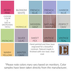 Bloque para bebé con regla para registrar las estadísticas de nacimiento - Recuerdo de madera personalizado grabado, arce imagen 6