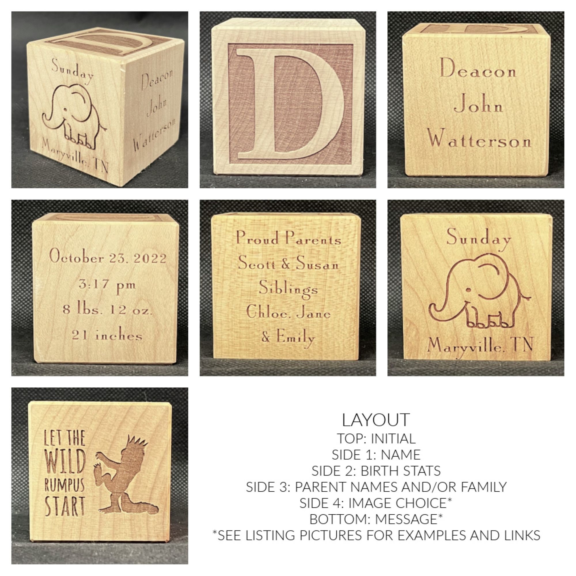 Personalized Baby Block - Craft-E-Family