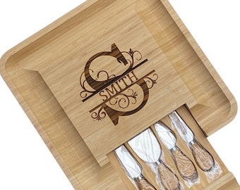 Personalized Wine and Cheese Board | Personalized Cutting Board | Personalized Charcuterie Board | 5th Anniversary Gift | Realtor Gift