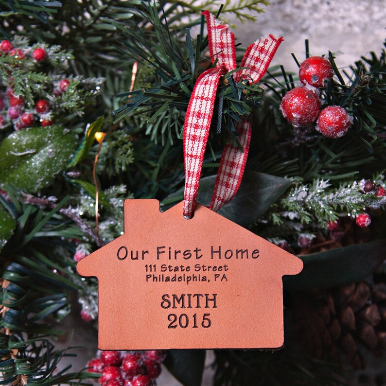 New Home Ornament First Home Ornament New House Gift Housewarming Gift First House Gift Realtor Gift image 1