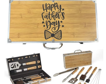 Personalized Father's Day Gift | Unique Father's Day Grilling Gift | Grill Set | BBQ Set | Personalized Grill Tools | Handwriting Gift