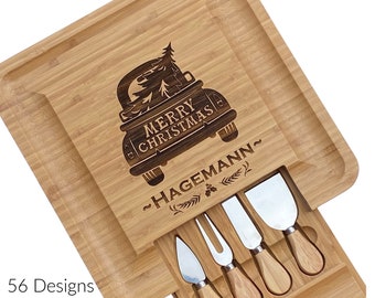 Personalized Christmas Charcuterie Board, Christmas Wine and Cheese Board, Christmas Cutting Board, Personalized Christmas Tray, Christmas