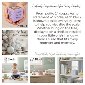 Baby Block: Personalized Wooden Engraved Name & Birth Stats Keepsake image 11