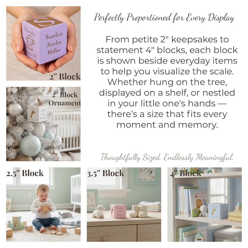 Baby Block: Personalized Wooden Engraved Name & Birth Stats Keepsake image 11