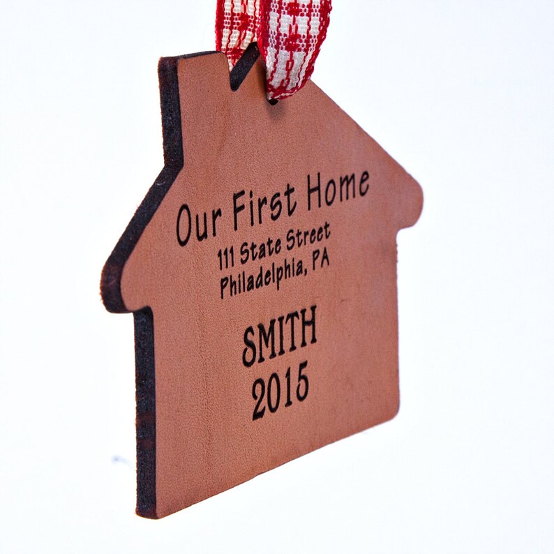 New Home Ornament First Home Ornament New House Gift Housewarming Gift First House Gift Realtor Gift image 4