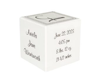 Baby Block: Decorazioni personalizzate per la cameretta (carattere corsivo)