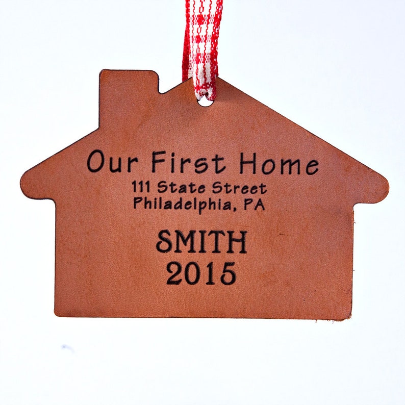 New Home Ornament First Home Ornament New House Gift Housewarming Gift First House Gift Realtor Gift image 3