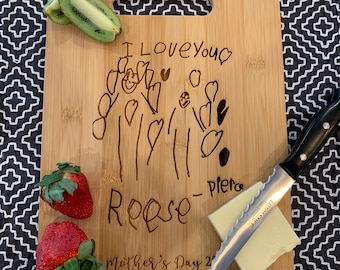Personalized Recipe Bamboo Cutting Board | Engraved Keepsake Gift