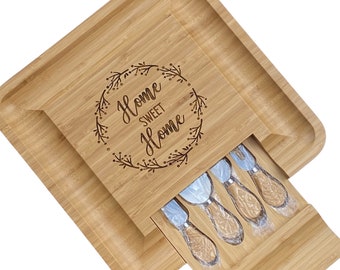 Personalized Wine and Cheese Board | Personalized Cheese Board | New Home Gift | Housewarming Gift | Personalized Closing Gift | New House