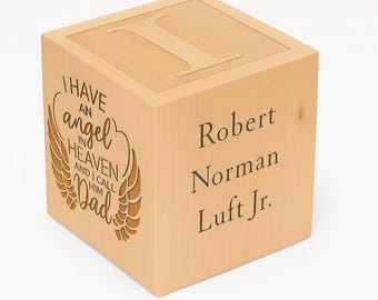 Cremation Urn - Personalized Memorial Keepsake Handcrafted Maple