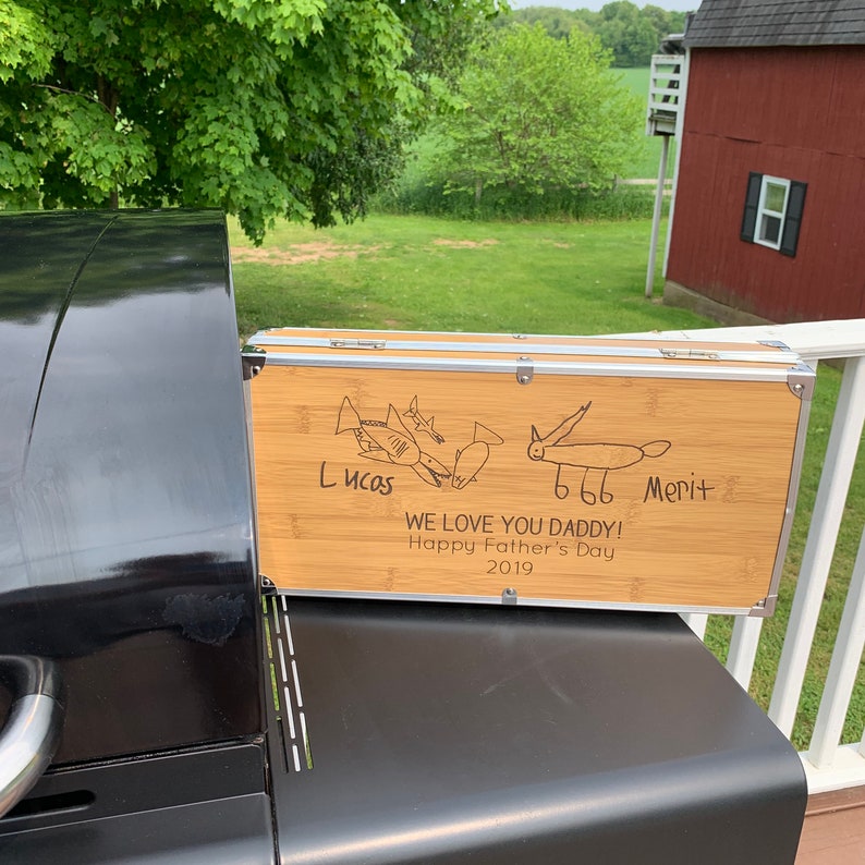 Personalized Grill Set Yoda Best Dad Personalized BBQ Set