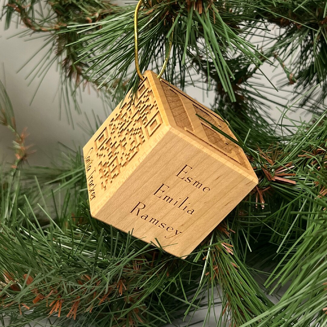 Santa Tracker Ornament, QR Code Santa Tracker Ornament 2024, Christmas