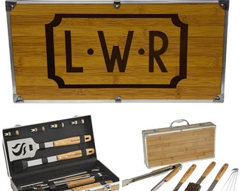 Personalized Father's Day Gift | Unique Father's Day Grilling Gift | BBQ Grill Set | BBQ Set | Personalized Grill Tools | Handwriting Gift