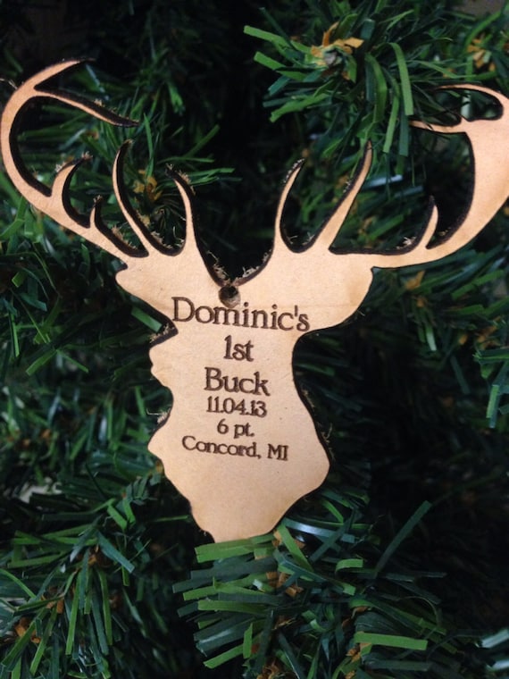 Personalized Christmas Ornament My First Deer Ornament First Etsy