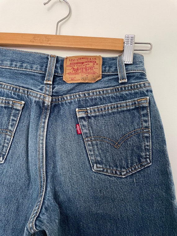 Vintage XS Levis Made in USA 25" - image 4