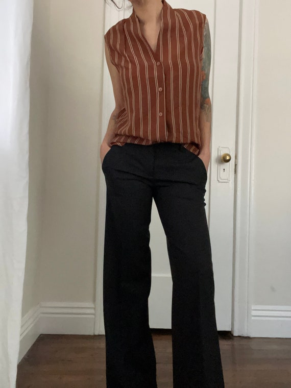 1990's Silk Sleeveless Blouse