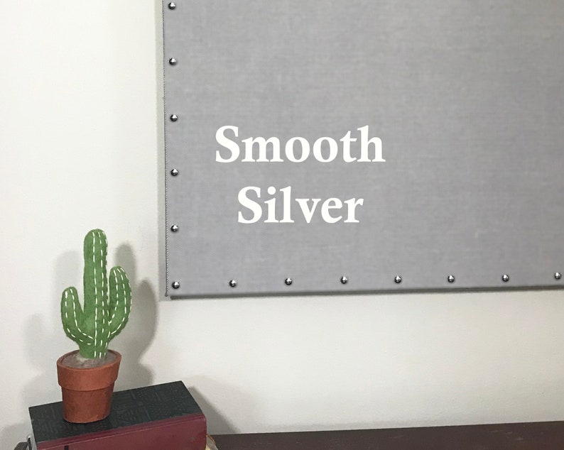 Gray Burlap Cork Board with Decorative Tacks Etsy