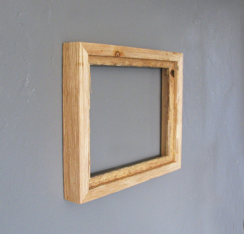 Rustic Rough Wood Frame Open Back Frame 8x 10 Etsy