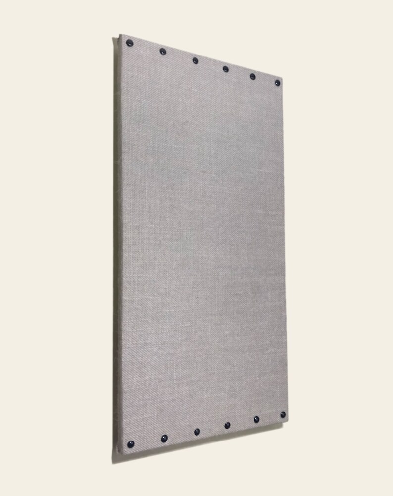 Grey/Gray Burlap Cork Board with Decorative Tacks 12 x Etsy