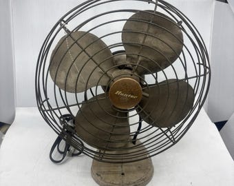 1950s Vintage Hunter 12” Fan – Model 11016-002 Works *VIDEO*