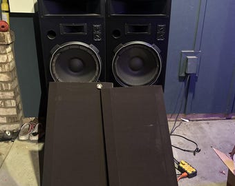Realistic Optimus Mach Three 3 Speakers, needs new surround Works Local Only