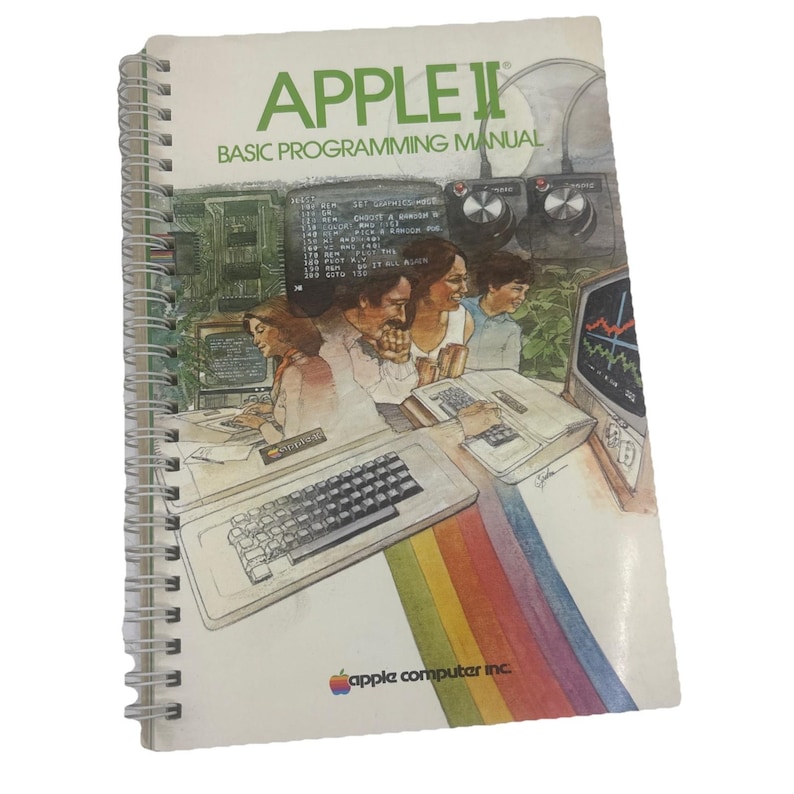 Apple II BASIC Programming Manual Original Spiral Bound Written By Jef Raskin image 1