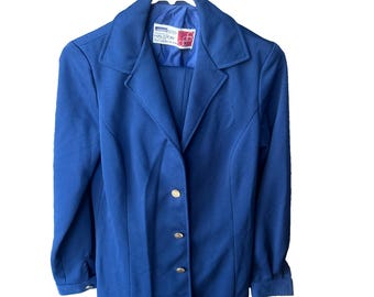 1975 Halston USA Pan American Team Sue Baross Parade Suit Jacket Pants M Ward