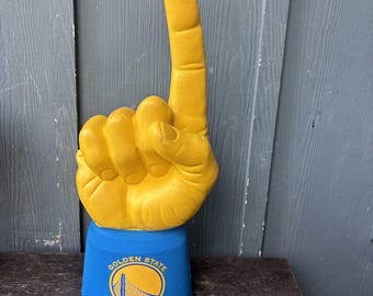 Vintage Golden State Warriors Ultimate Hand 20” 3D Foam Finger Blue Yellow