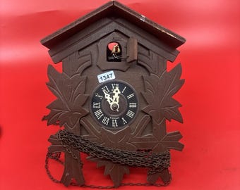 Vintage German Cuckoo Clock West Germany Black Forest As Is Parts