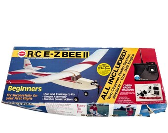 Cox R/C E-Z Bee II Two Channel Radio Remote Control Airplane Untested As Is