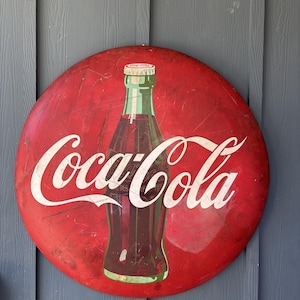 Coke Button Sign - Etsy