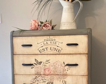 SOLD: LOCAL Pick-up only (Ottawa) ~ French Refinished Shabby Chic Dresser